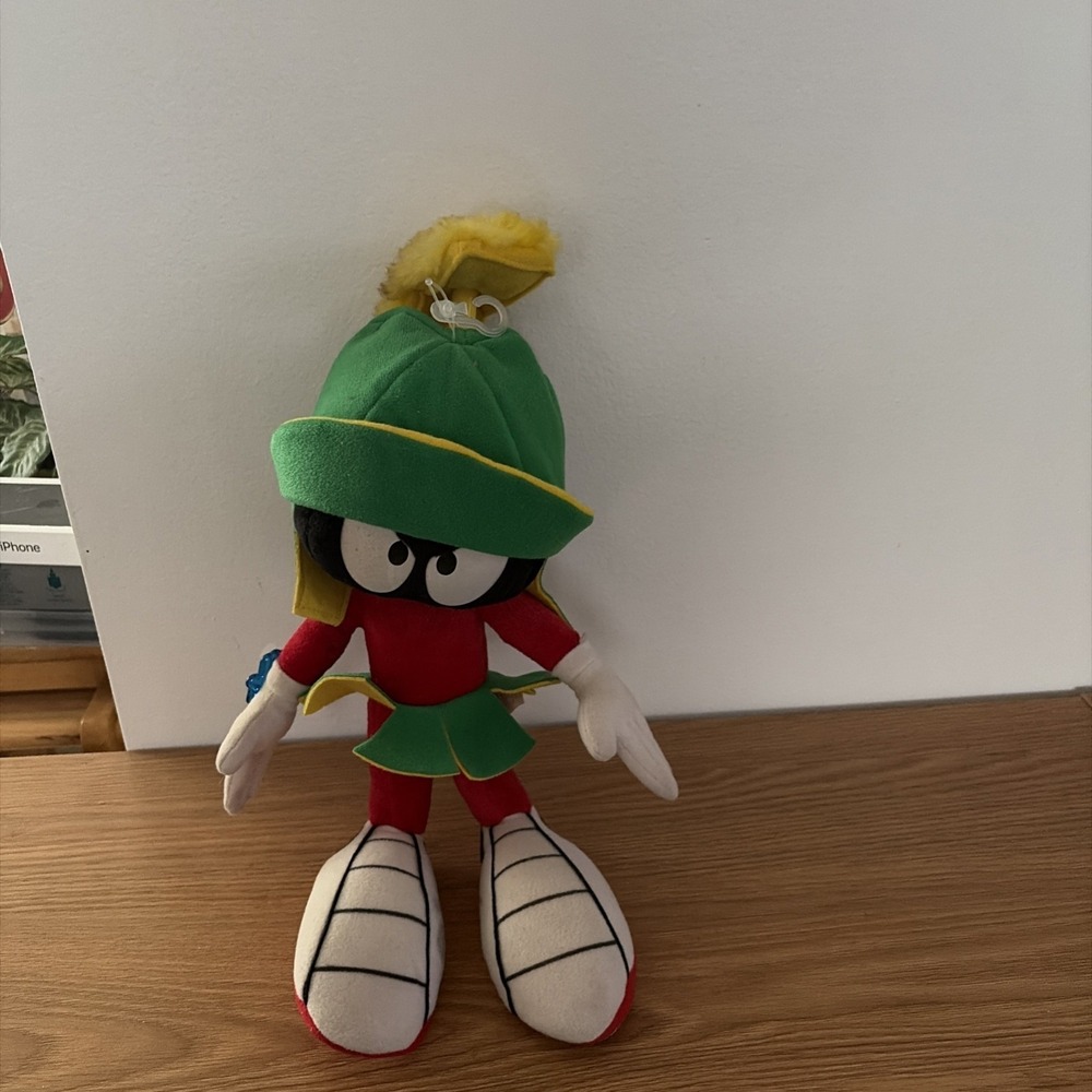 1994 Warner Bros. Applause Looney Tunes Marvin the Martian 13" Plush W/tag